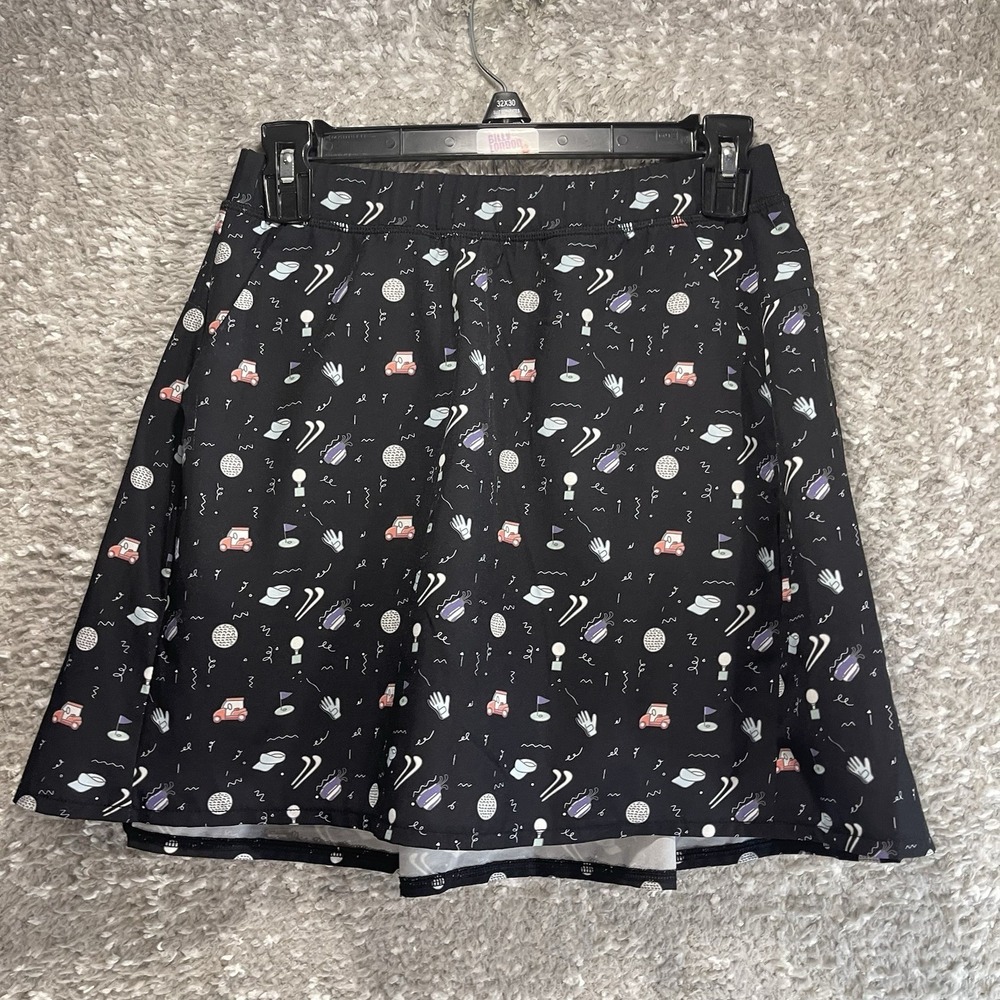 KYODAN Golf Activewear Skirt Skort Golf Print XS Pockets Preppy Sporty
